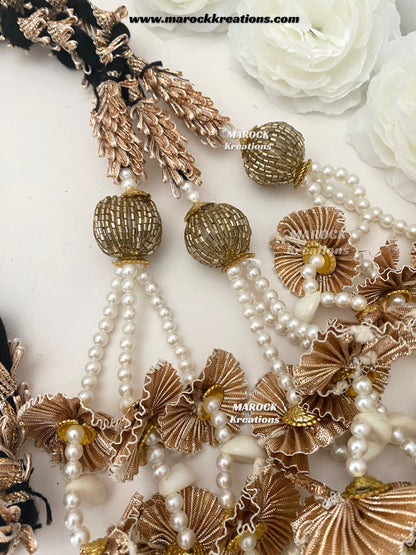 Traditional gotta patti Parandi with lace /Hair dori/Jago braid accessories