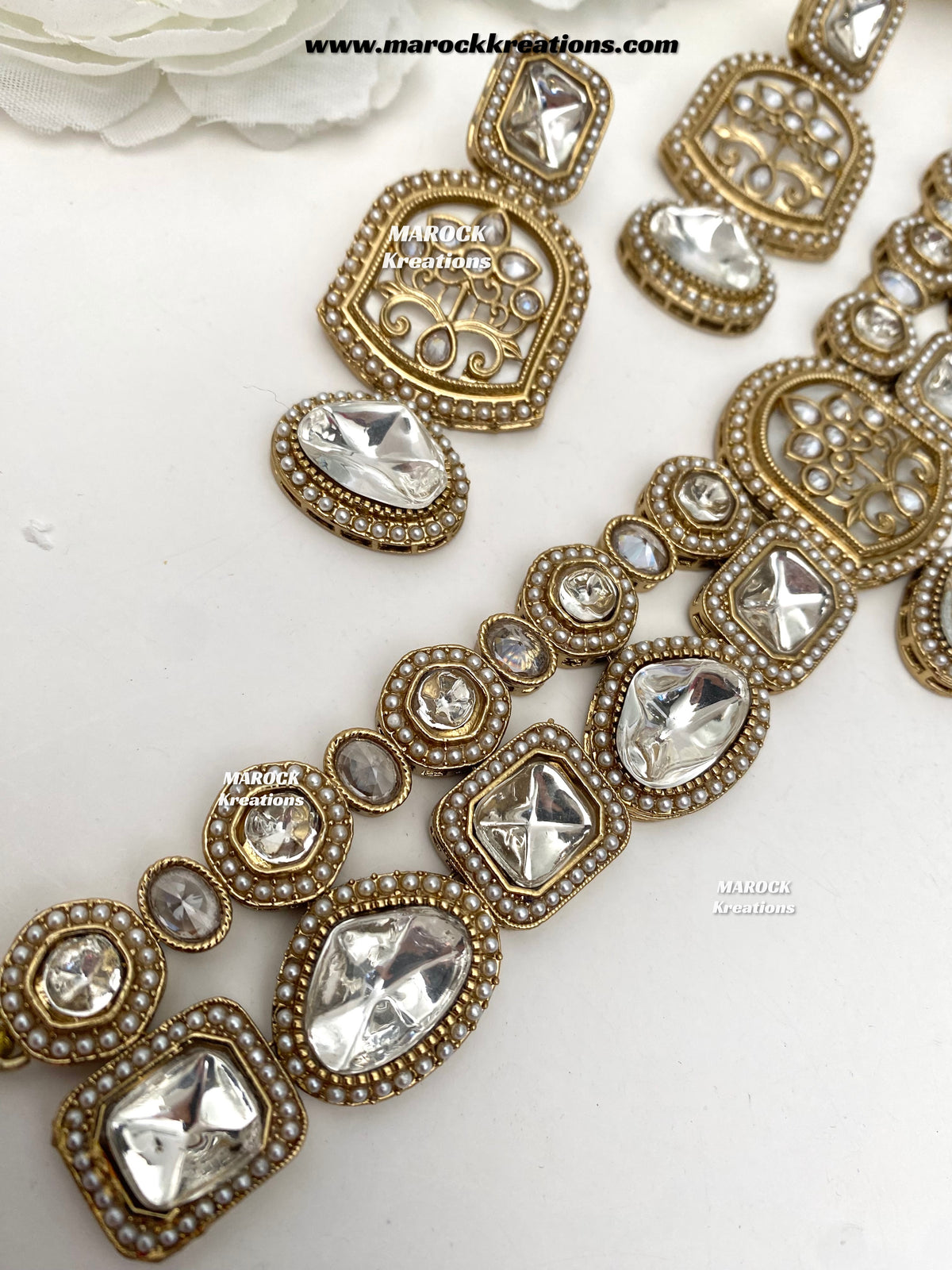 Anju Premium Quality Kundan statement choker set