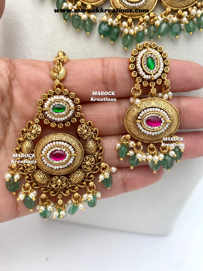 Navie Premium Quality Gold Plated Bridal set