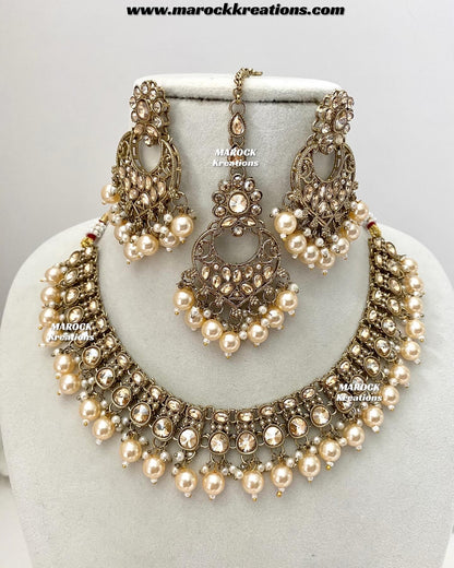Shefa Polki Necklace set