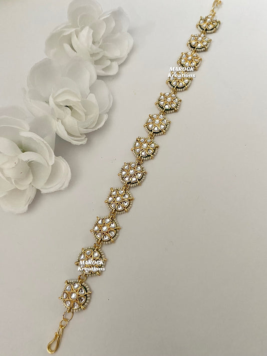 Thappa Kundan sheesh phool/head band/head piece