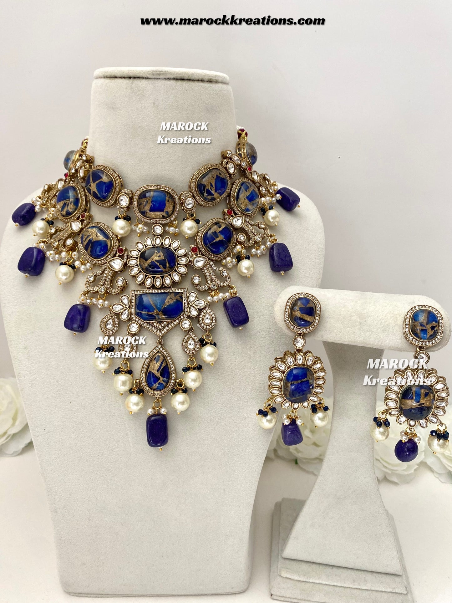 Jane Sabyasachi inspired Premium Quality  Kundan statement necklace set