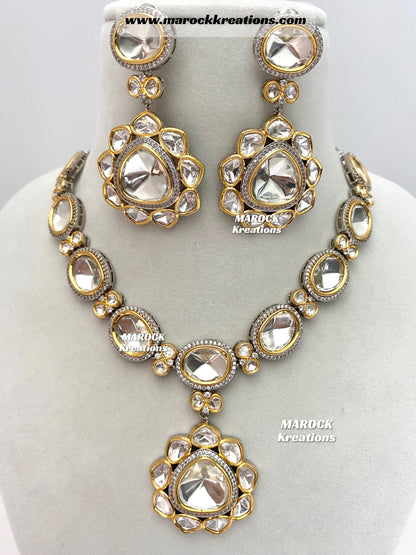 Akira Tyani Inspired Premium Quality gold plated Kundan exclusive Necklace set