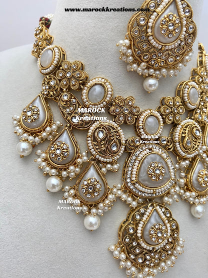 Rufsana Sabyasachi inspired Premium Quality Kundan statement necklace set
