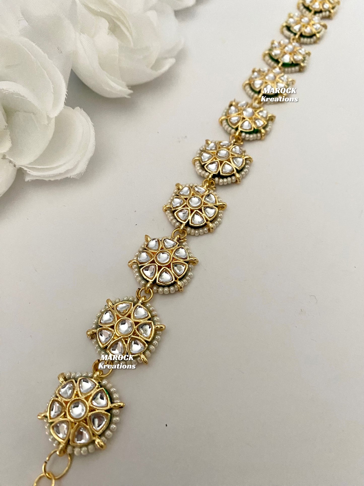 Thappa Kundan sheesh phool/head band/head piece