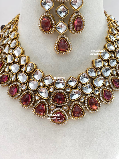 Patriza Sabyasachi inspired Premium Quality Kundan Statement Necklace set