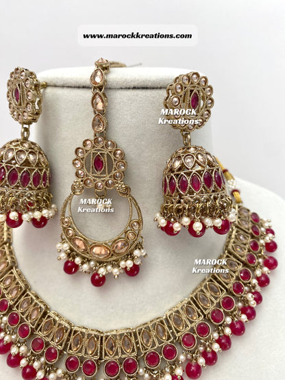 Alisha Antique Polki Choker/Necklace sets