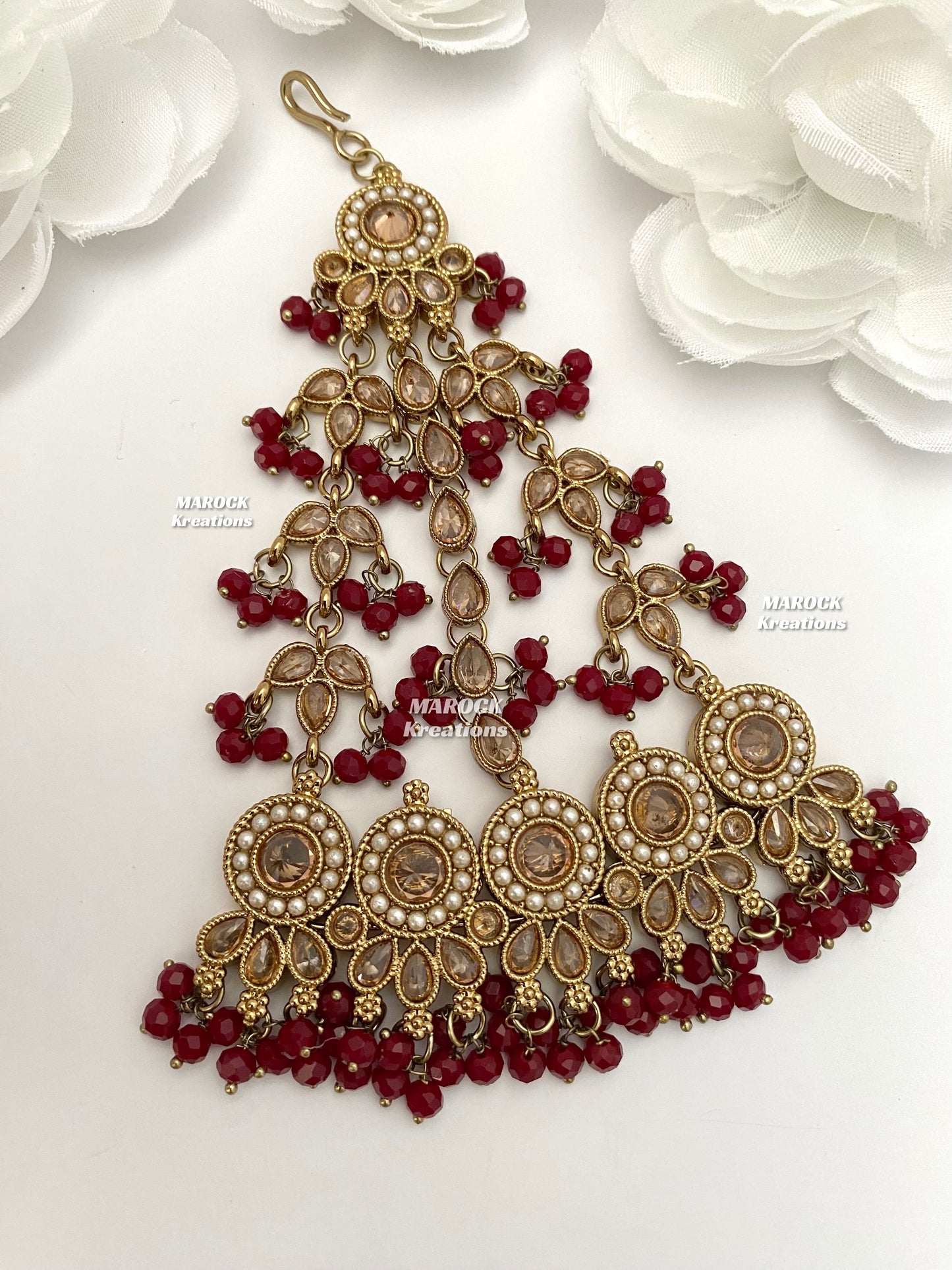 Antique Gold Polki Jhoomer/Passa