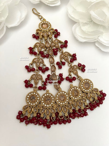 Antique Gold Polki Jhoomer/Passa