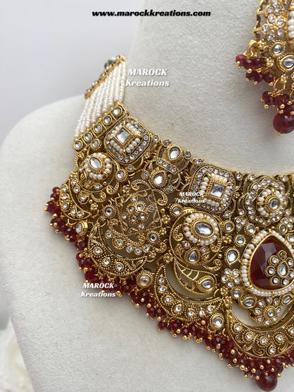 Premium Quality Kundan Bridal set/Indian bridal jewelry