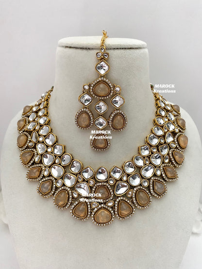 Patriza Sabyasachi inspired Premium Quality Kundan Statement Necklace set