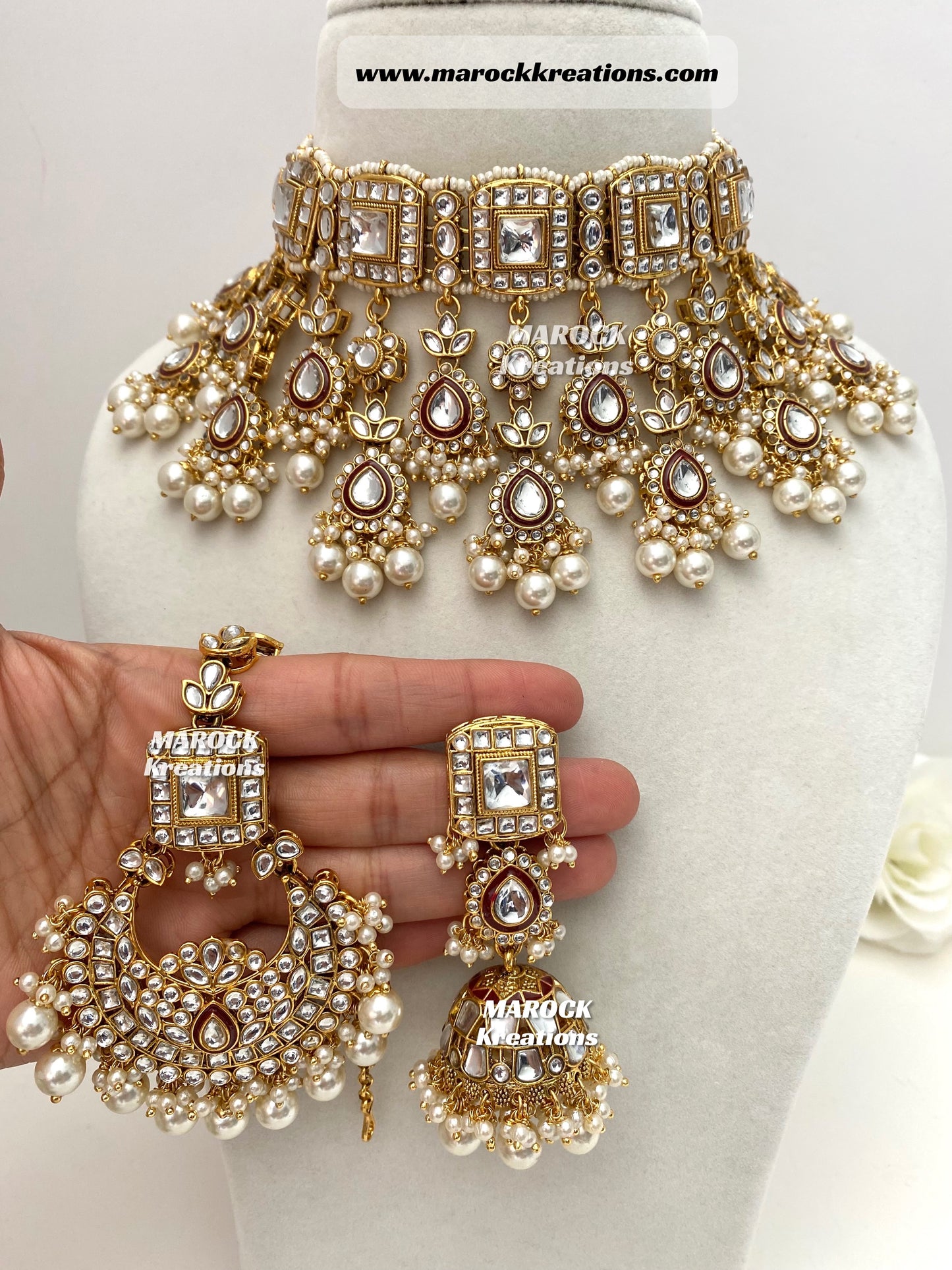 Zoya Premium Quality Kundan Statement Necklace set