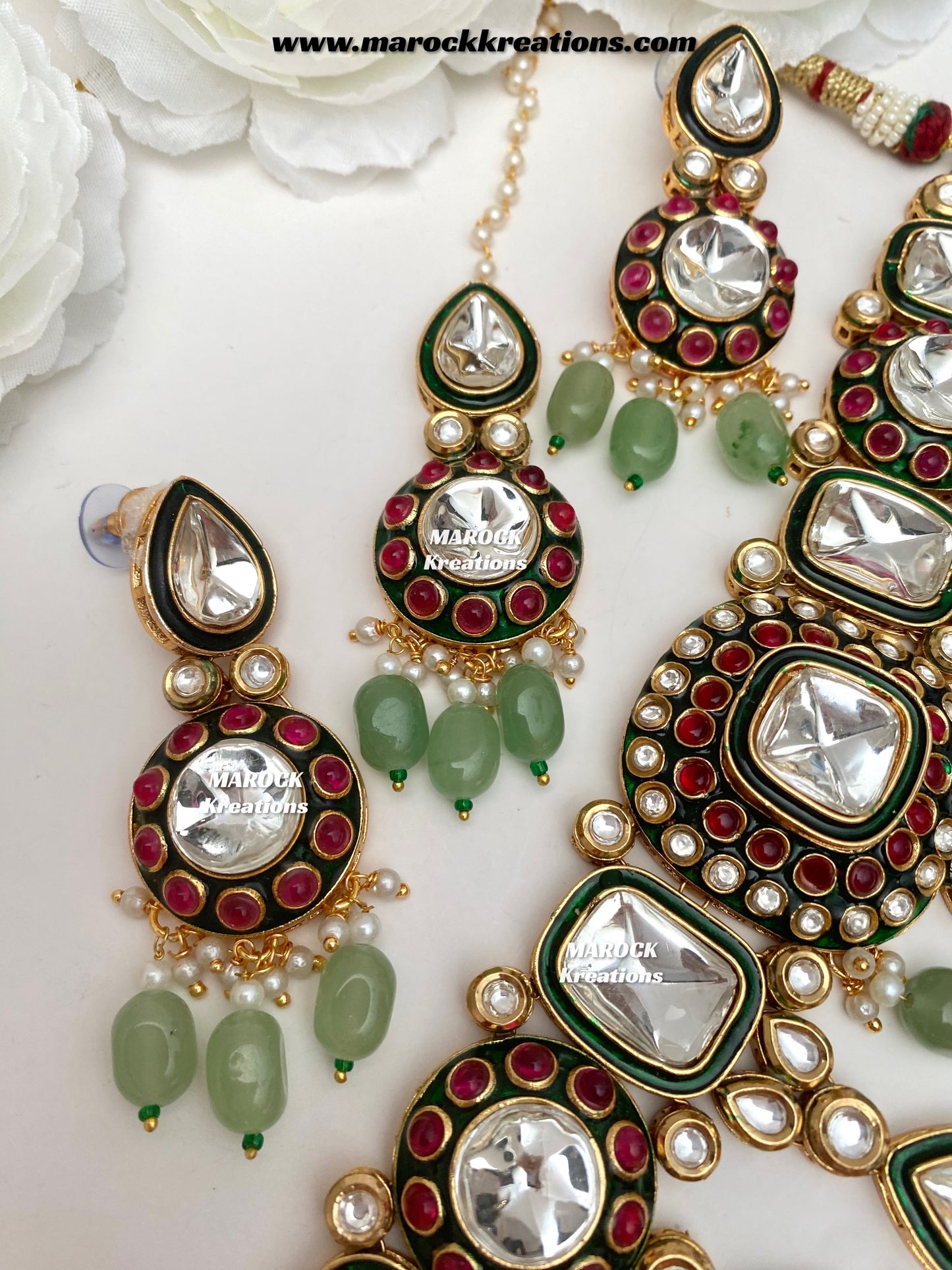 Saliha Premium Quality uncut Kundan choker set