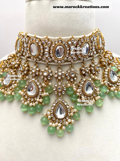 Reet Premium Quality Kundan Statement Necklace set/Bridal set