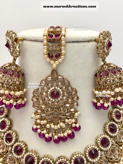 Aalia Antique Polki Necklace set