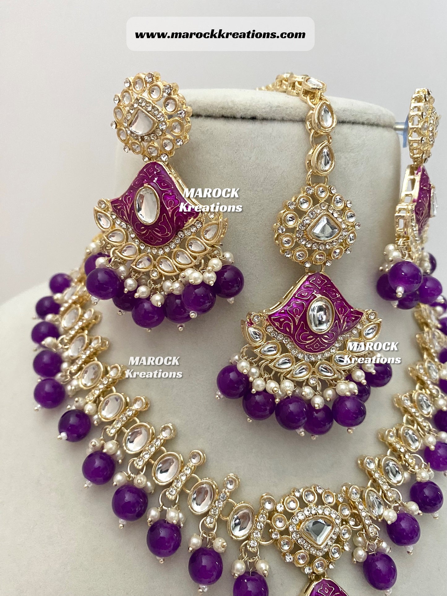 Myra Kundan Meenakari Necklace/Choker set