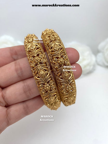 Sandhya Premium Quality Gold plated openable kade/Bangles/Kangan