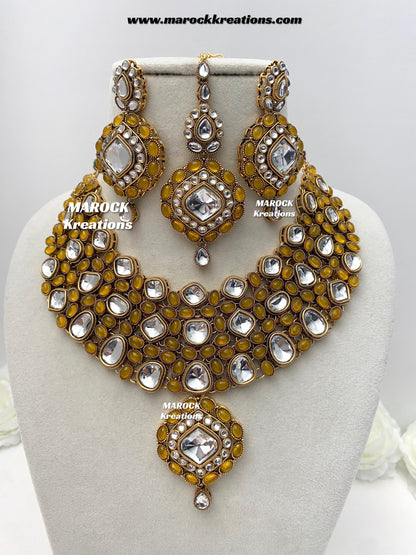 Roksana Sabyasachi inspired Premium Quality Kundan Statement Necklace set