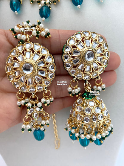 Premium Quality Thappa Kundan Statement Necklace sets