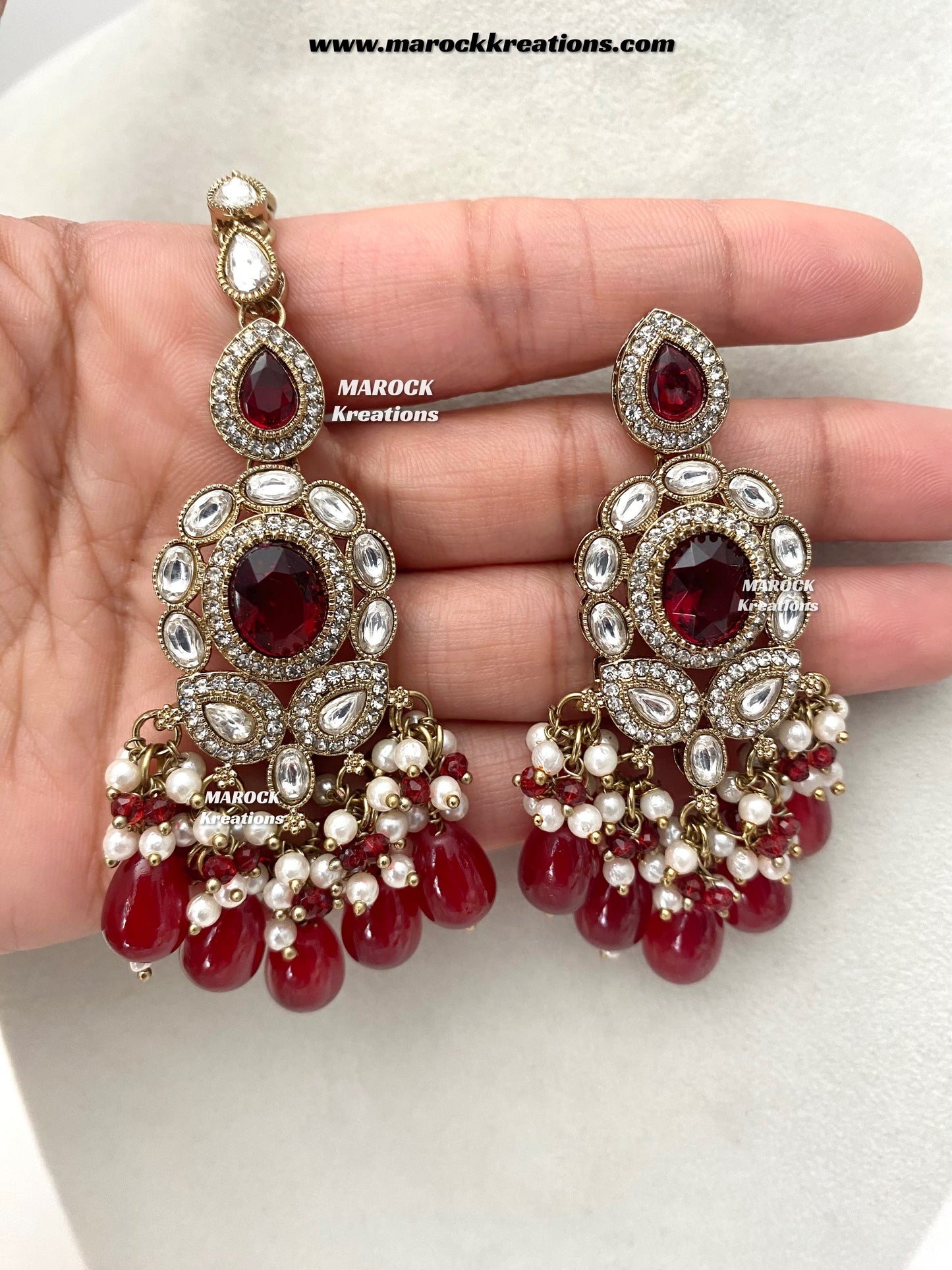 Manisha Sabyasachi inspired Premium Quality Kundan triple layer statement necklace set