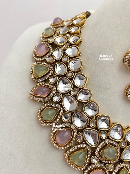 Patriza Sabyasachi inspired Premium Quality Kundan Statement Necklace set