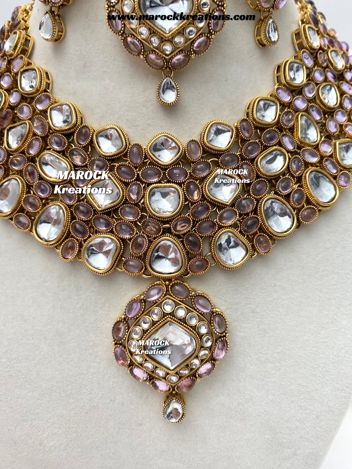 Roksana Sabyasachi inspired Premium Quality Kundan Statement Necklace set