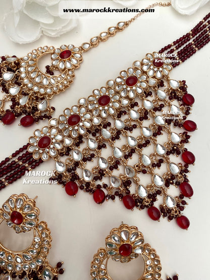 Yasmin premium quality Kundan Statement Choker set