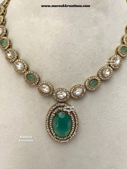 Raveen Premium Quality Kundan Necklace set