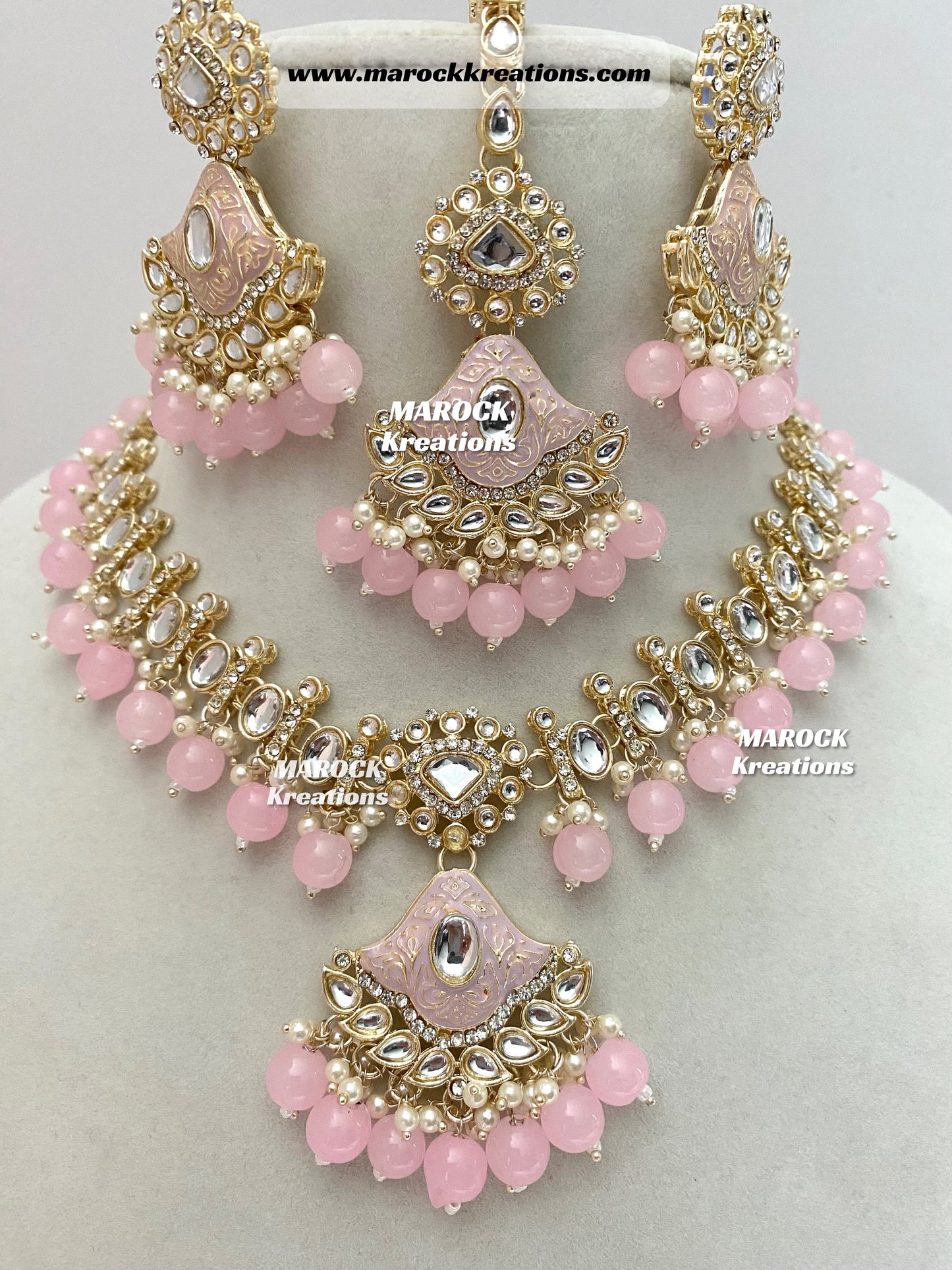 Myra Kundan Meenakari Necklace/Choker set