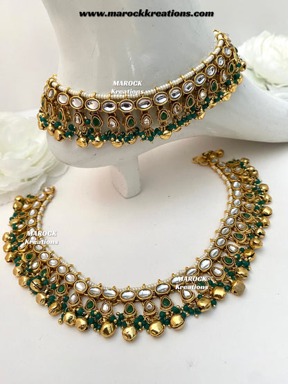 Pritika Premium quality Kundan Anklets/Payal/Jhanjhran