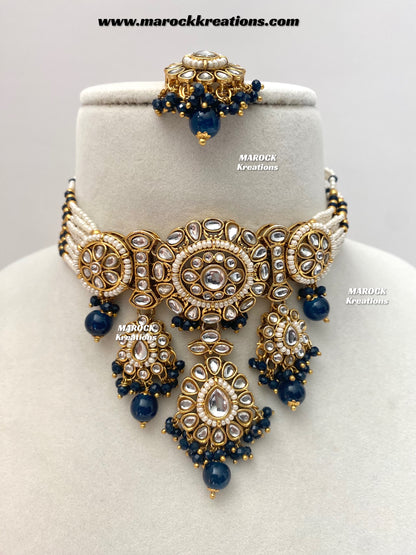 Shaneel Premium quality Kundan Choker set