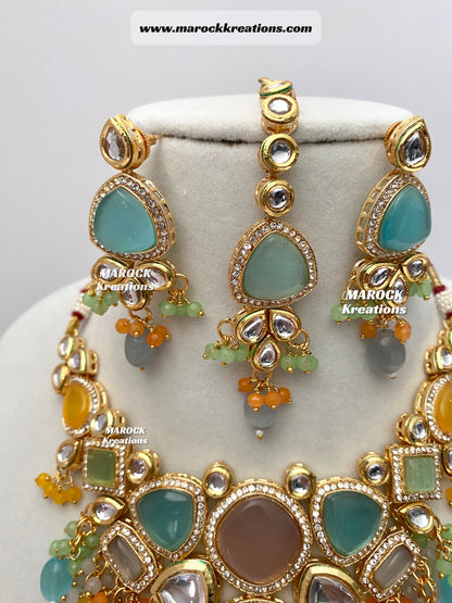 Kundan Statement Necklace set