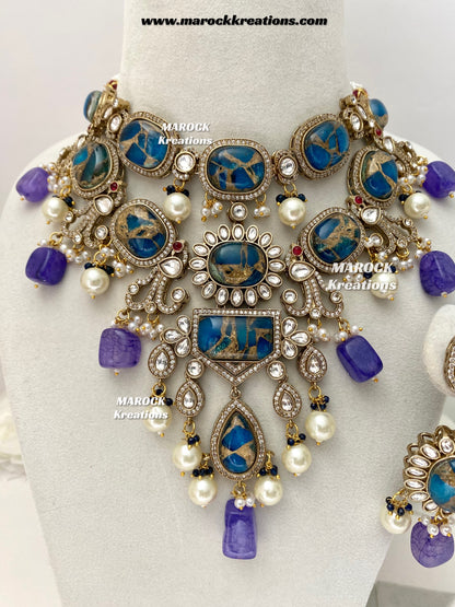 Jane Sabyasachi inspired Premium Quality  Kundan statement necklace set