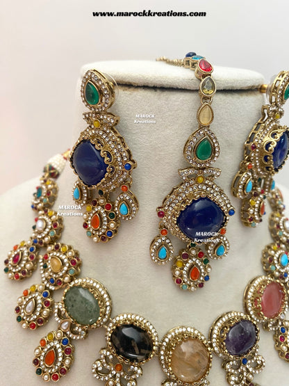 Niharika Sabyasachi inspired Premium Quality Kundan statement choker/necklace set