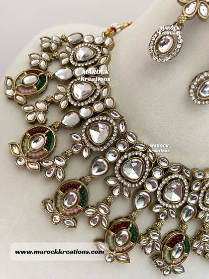 Noor Kundan Statement Necklace set