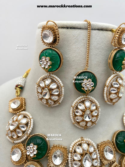 Sabira Sabyasachi inspired Premium Quality Kundan heritage Statement Necklace set