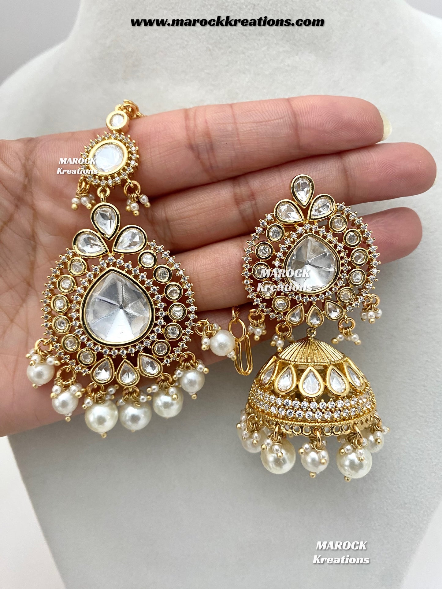 Antara Tyani inspired Premium Quality Gold plated Kundan exclusive Necklace set/Bridal set