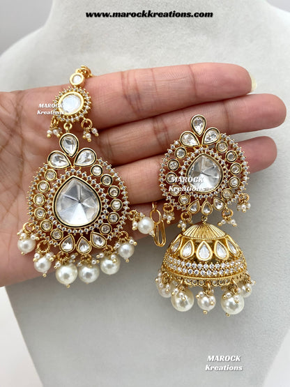 Antara Tyani inspired Premium Quality Gold plated Kundan exclusive Necklace set/Bridal set