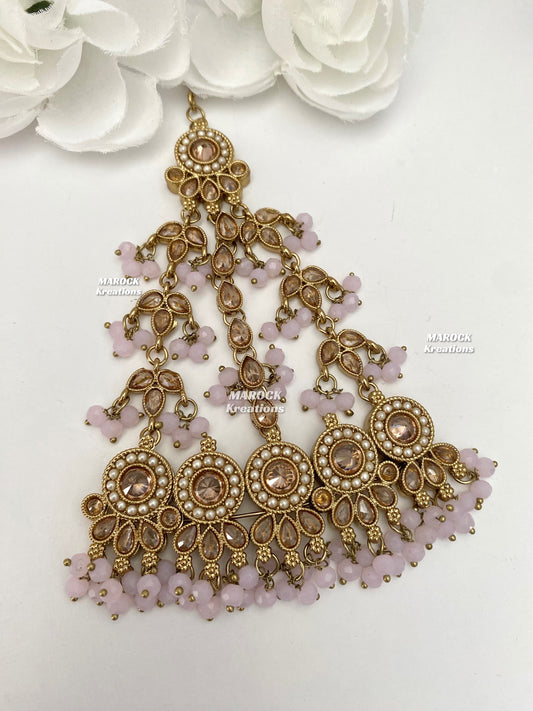 Antique Gold Polki Jhoomer/Passa