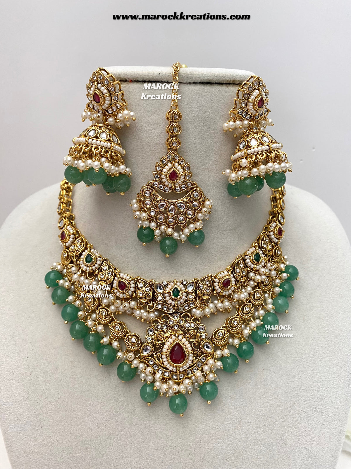Danisha Premium Quality Kundan Statement necklace set