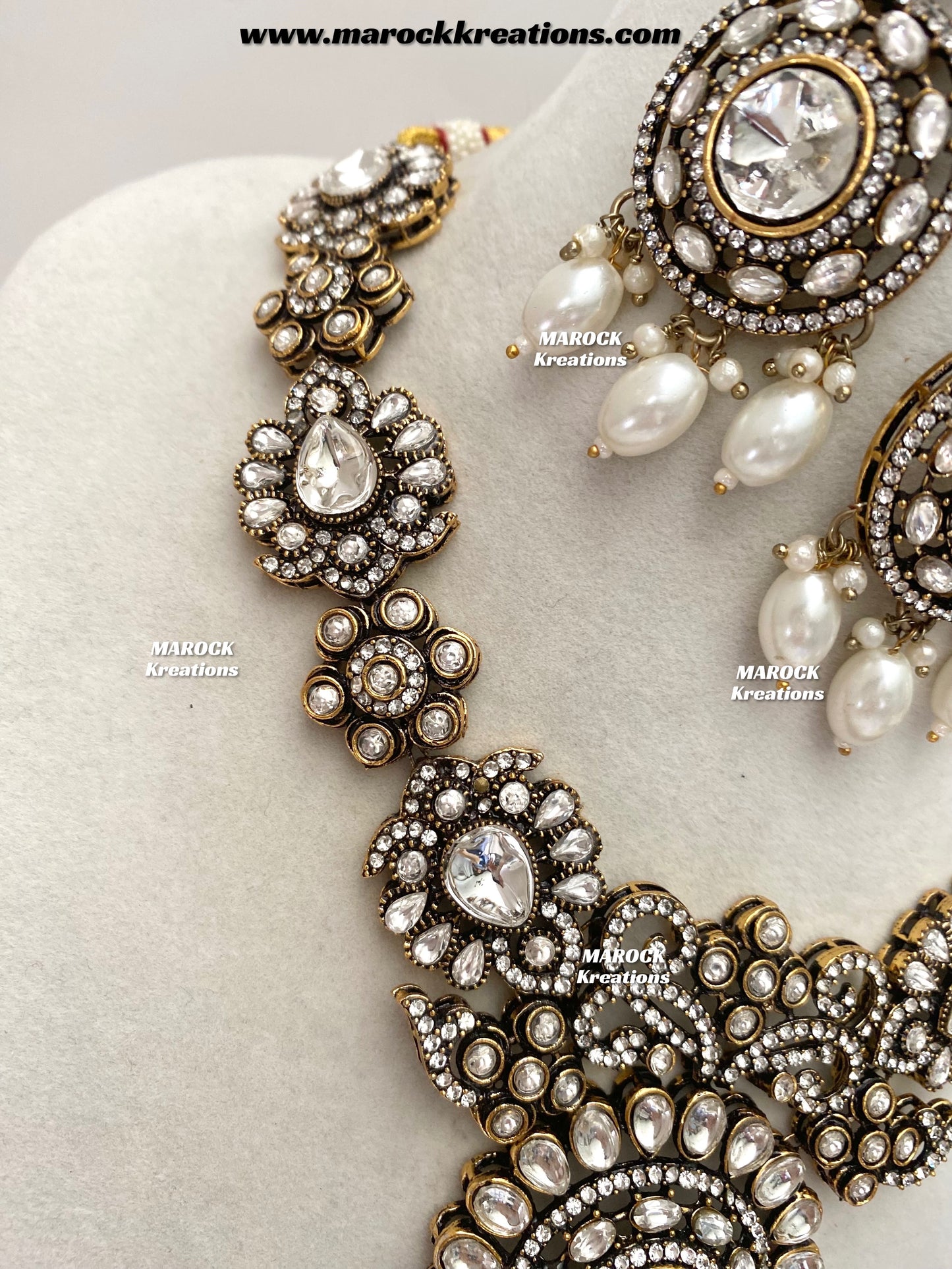 Luna Sabyasachi inspired Victorian Kundan Statement necklace set