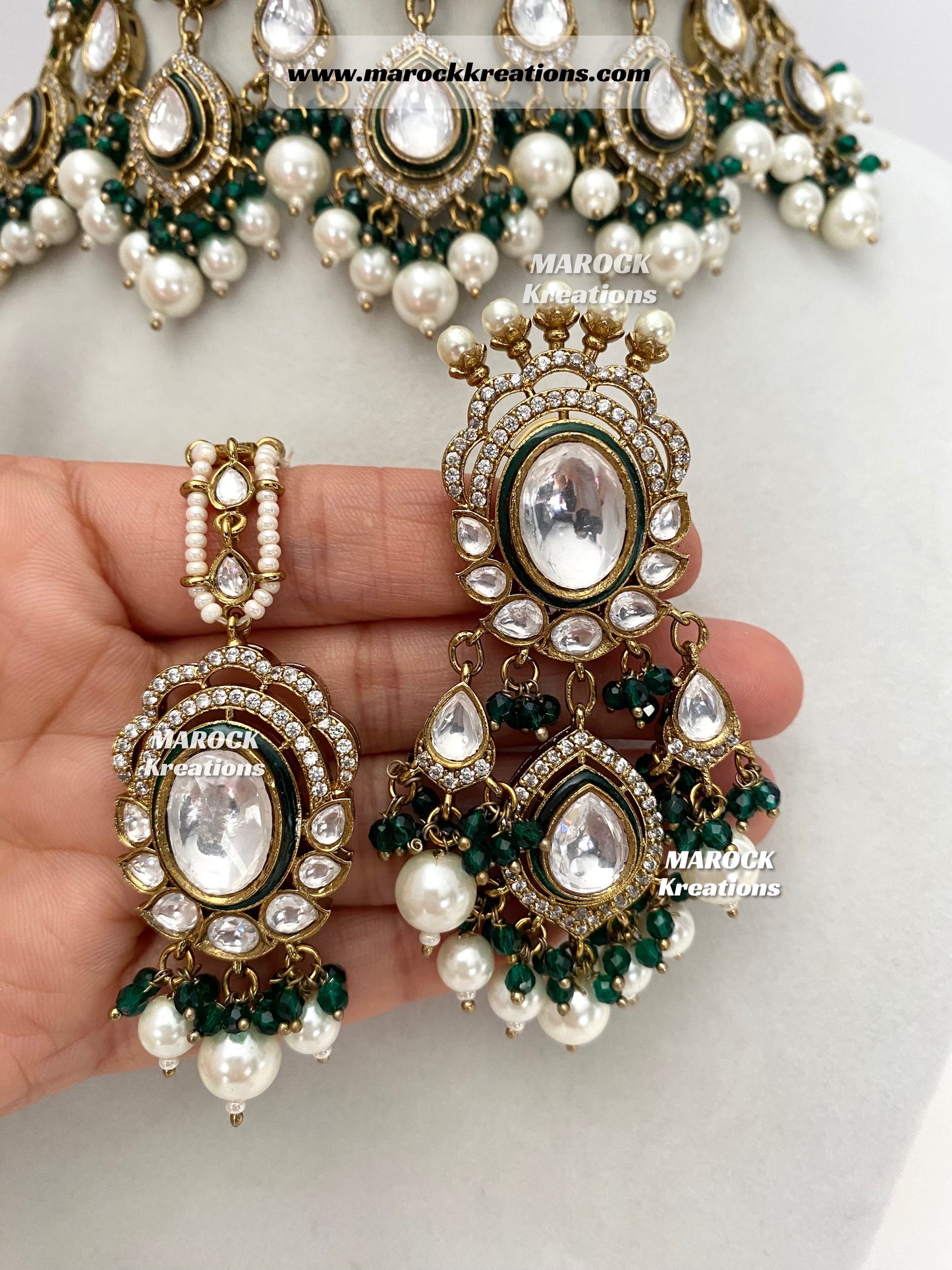 Aashna Premium Quality Moissanite Kundan exclusive choker set