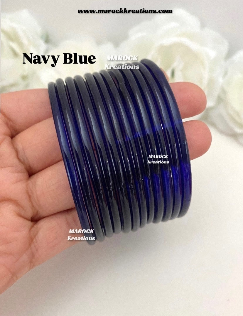 Jelly Glass bangles (Pack of 1 dozen)