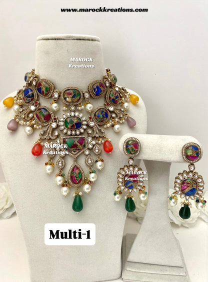 Jane Sabyasachi inspired Premium Quality  Kundan statement necklace set