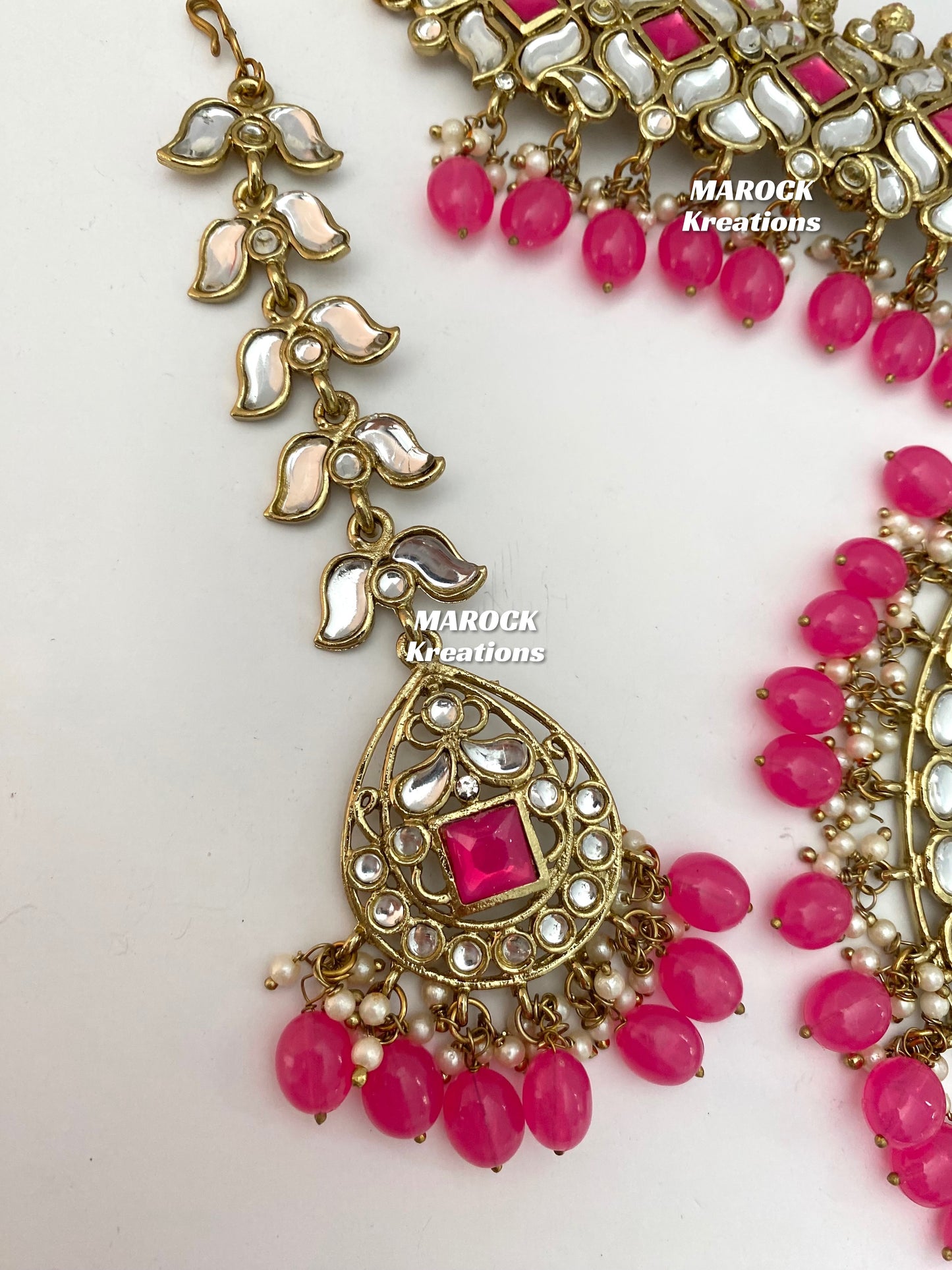 Kundan Choker set with Jhoomer/Passa/Side head piece