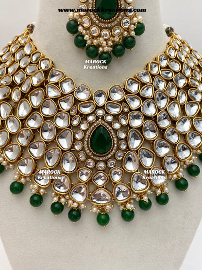 Ruhi Premium Quality Statement Kundan Necklace/Bridal set
