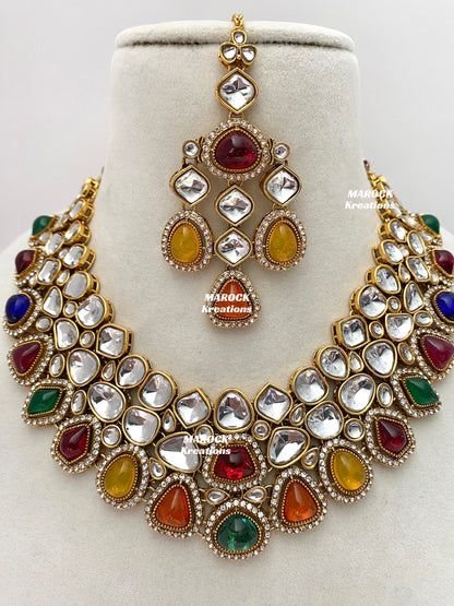 Patriza Sabyasachi inspired Premium Quality Kundan Statement Necklace set