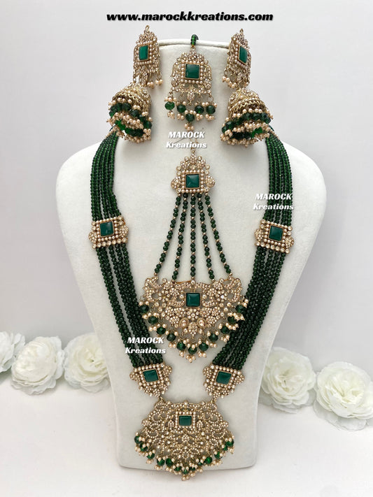 Sameena Premium Quality Pakistani Statement Rani haar set