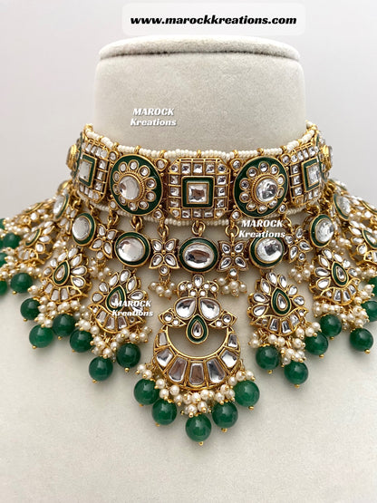 Mehak Premium Quality Kundan Statement Necklace set