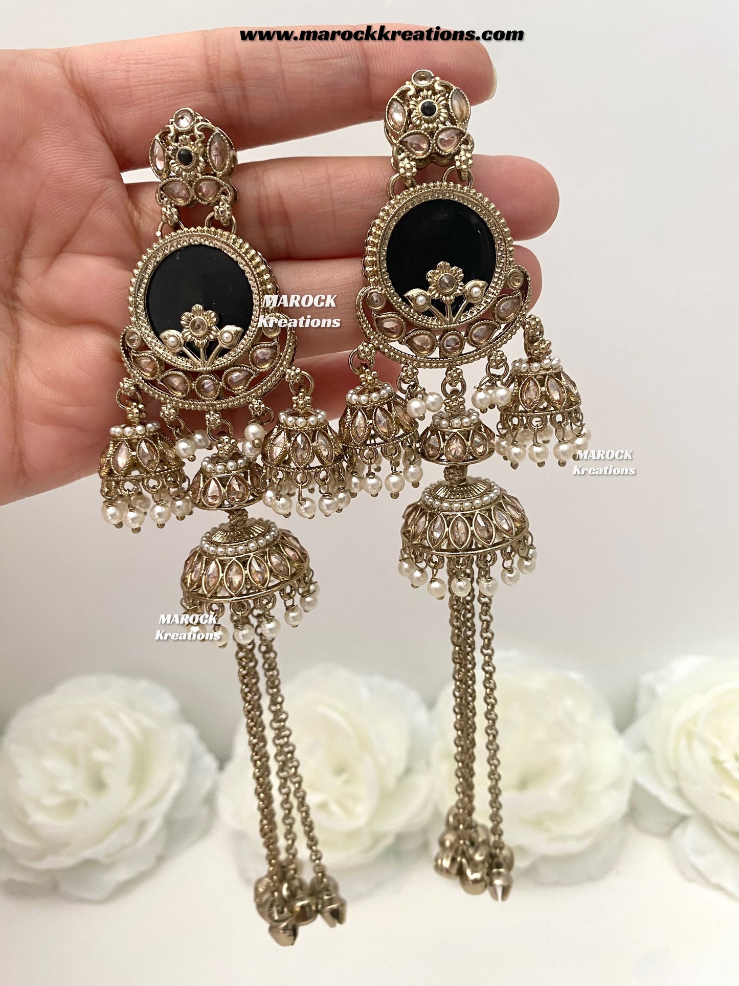 Premium quality Gold plated Kashmiri Statement Earrings